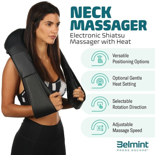 Belmint shiatsu back and neck massager clearance