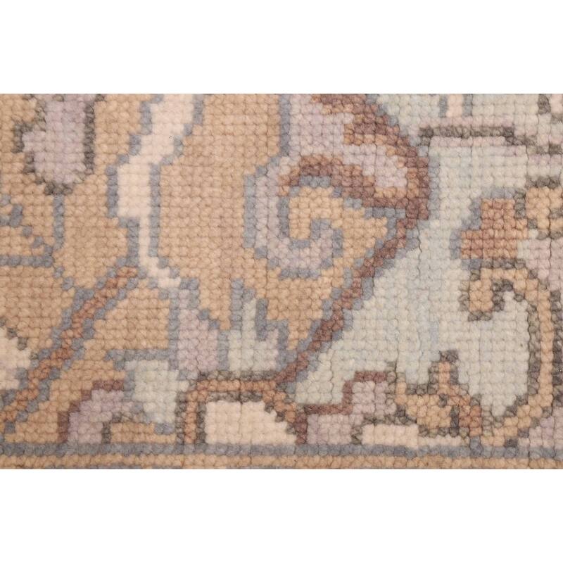 ECARPETGALLERY Hand-knotted Jules Serapi Light Blue Wool Rug - 7'10 x 10'2