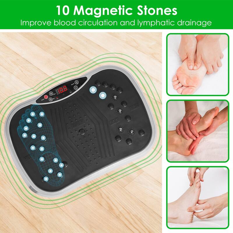 Vibration Exercise Platform With Remote Weight Loss Fat Burner - 18.11 x 11.81 x 5.11in