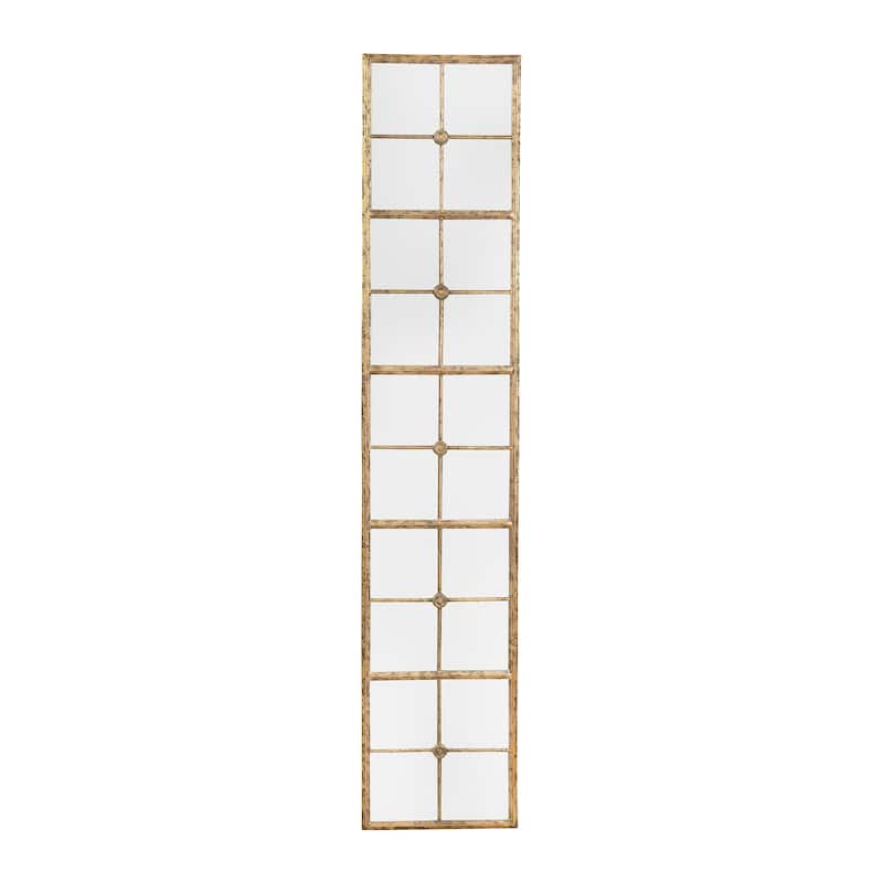 Metal Framed Wall Mirror - Gold Finish