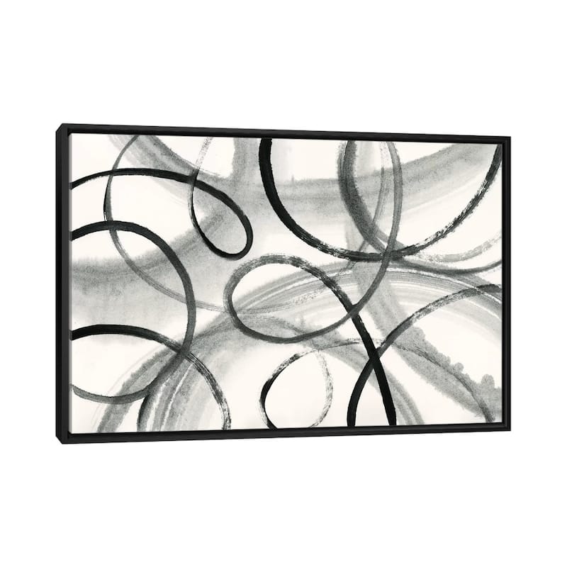 iCanvas "Calligraphia" by Sue Schlabach Framed - Black - 32x48