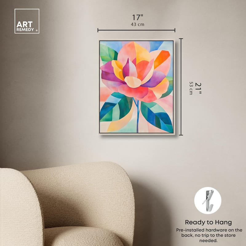 Ail Geofloral I Canvas by Art Remedy