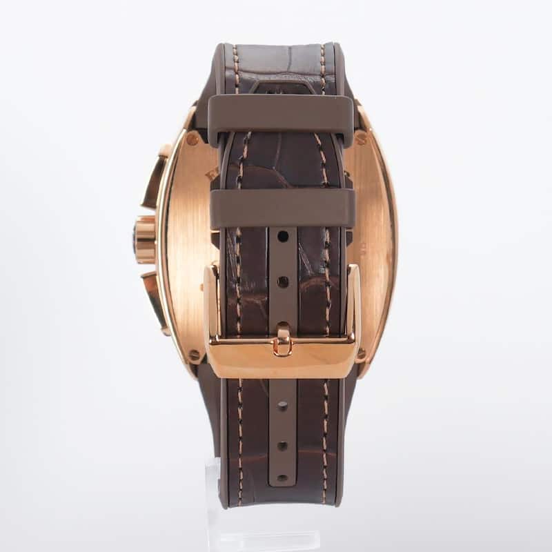 Franck Muller Vanguard 18k Rose Gold Chronograph 45mm Men's Watch - Brown