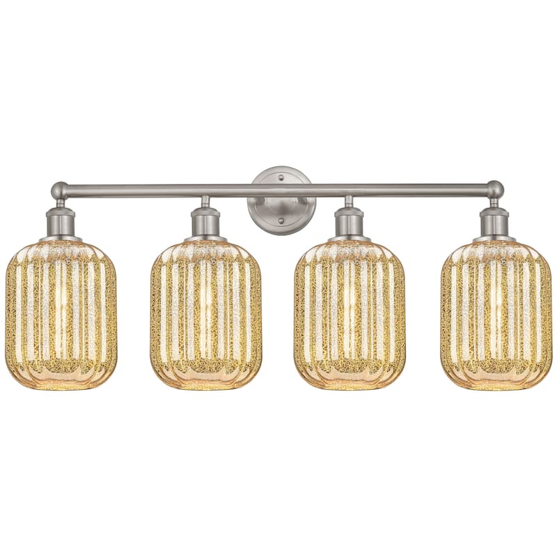 Innovations Lighting 616-4W-14-34 Preston Vanity Preston 4 Light 34" - Brushed Satin Nickel / Mercury