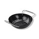 preview thumbnail 3 of 7, Permasteel Black Porcelain Enameled 3-piece Grilling Basket Set