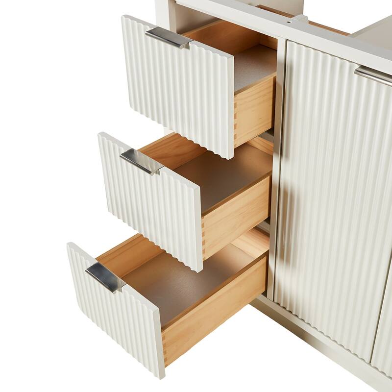 Ariel P54-BC Milan 54" Single Free Standing Vanity Cabinet