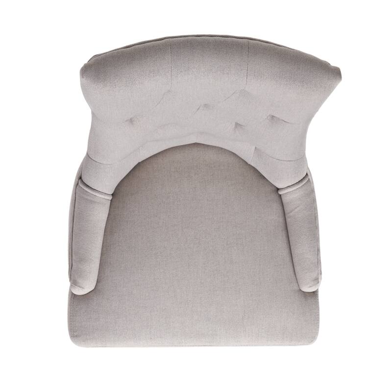 Roomfitters Tufted Dining Chairs with Curved Backrest and Upholstered Seat, Modern Accent Chairs, Set of 2