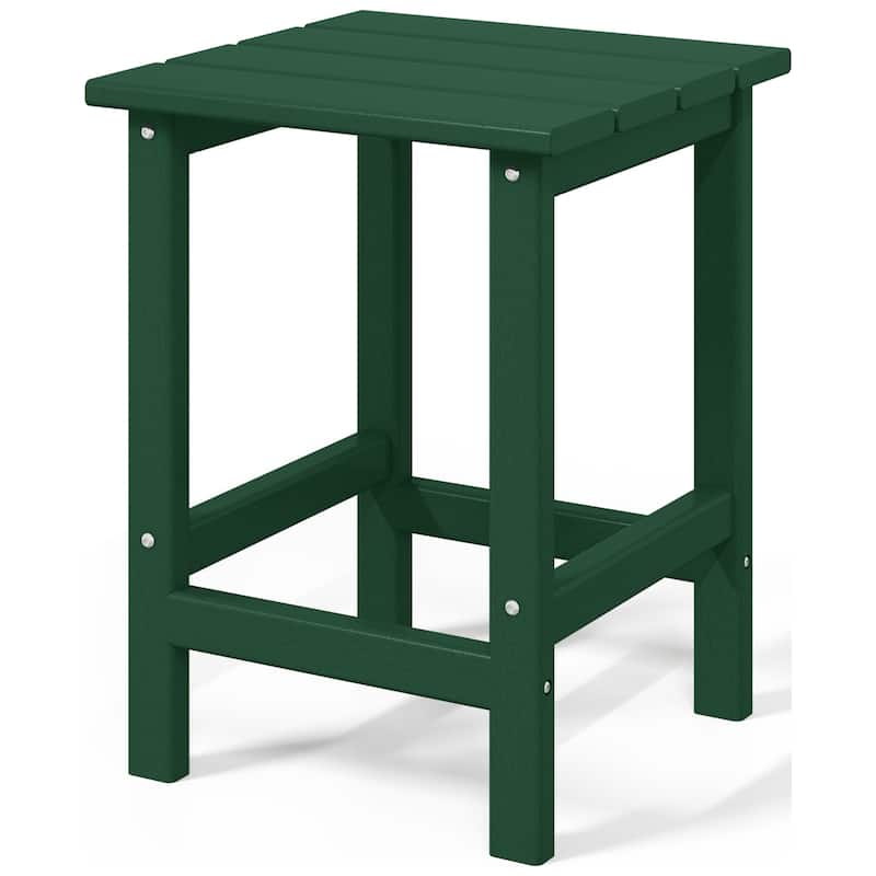 Aderson Outdoor Poly Adirondack Chair with Side Table and Ottoman 5-Piece Set