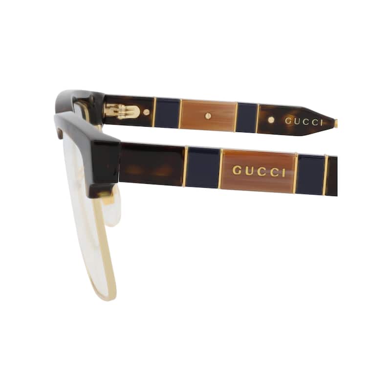 Gucci Square-Frame Acetate Optical Frames - Havana Havana Transparent - N/A