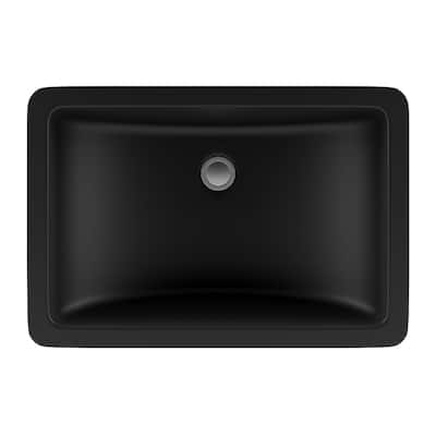 Lexicon Platinum V214 Quartz Composite Rectangle Vanity Sink - Galaxy Black