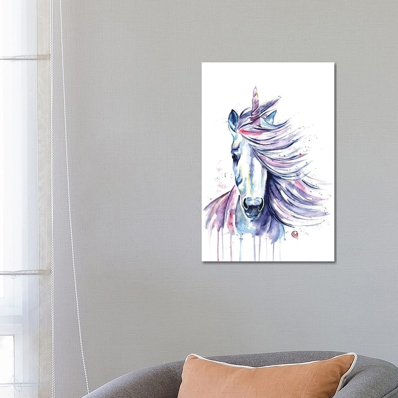 iCanvas "Unicorn" by Lisa Whitehouse Canvas Print - 26x18x1.5