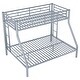 preview thumbnail 50 of 52, Metal Bunk Bed with 2 Built-in Ladders, Twin XL Over Queen/Full XL Over Queen Heavy Duty Bunk Bedframe with Guardrails for Kids