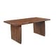 preview thumbnail 12 of 36, Cedar Live Edge Solid Wood Dining Table 72" - Dark Brown