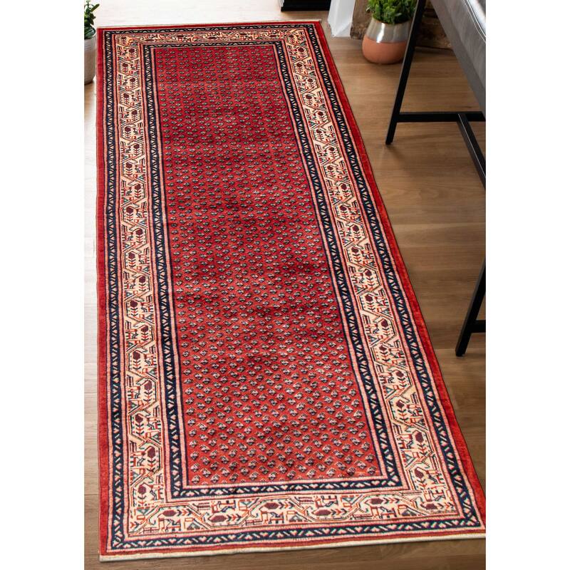 ECARPETGALLERY Hand-knotted Andelz Copper Wool Rug - 3'10 x 10'6