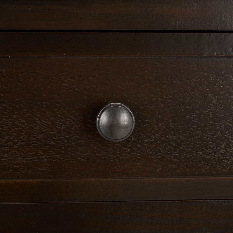 SAFAVIEH Hermine Distressed Black 4-Drawer Storage Side Table - 15" x 11.8" x 35.8" - 15"W x 12"D x 36"H