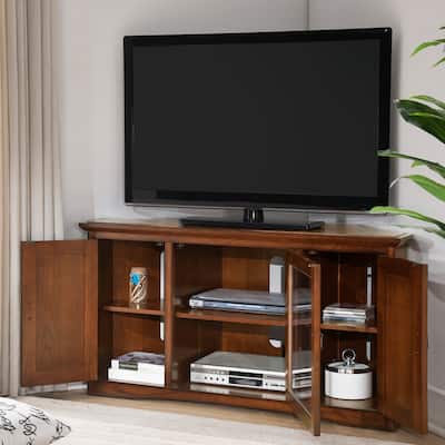 Leick Home Solid Wood Mission Corner TV Stand