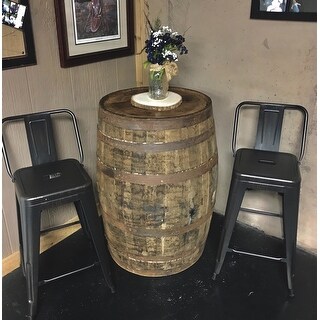 Industrial 24-inch Metal Bar Stool (Set of 2)