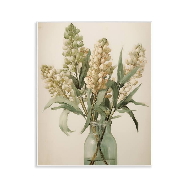 Stupell Country Botanicals in Green Jar Wall Plaque Art Design By Arlington Prints - 11 x 14