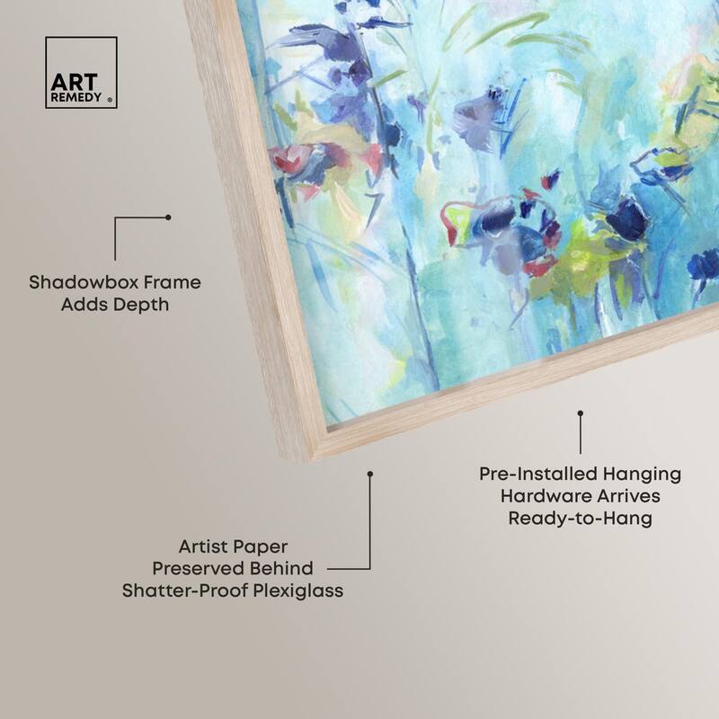 Heavenly Blue I Shadowbox by Art Remedy