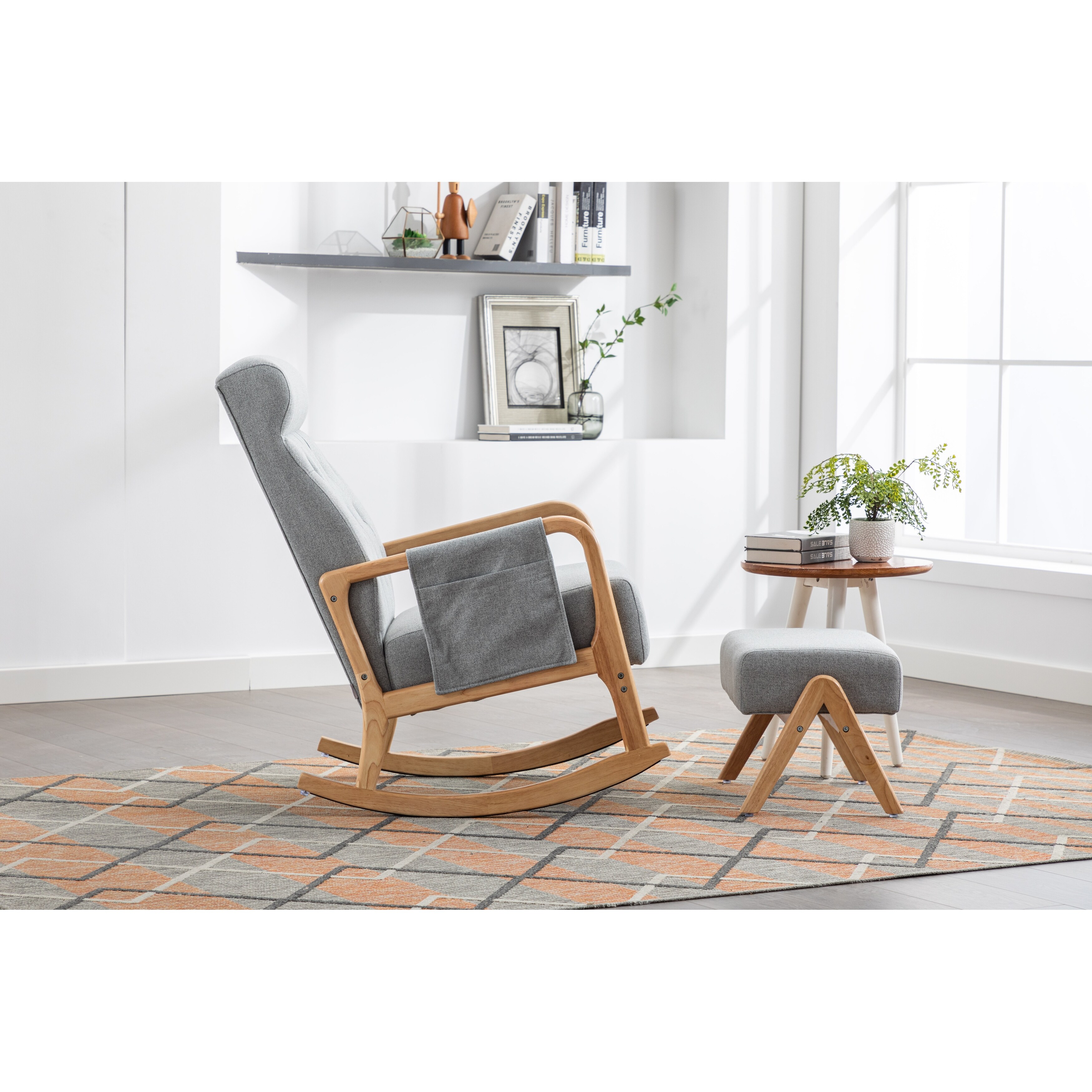 Compact rocking sales chair for nursery