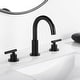 preview thumbnail 1 of 31, 8 Inch Widespread Bathroom Sink Faucet 3 Holes Bathroom Faucet Double Handle Modern Basin Vanity Faucets Deck Mounted No Drain Matte Black