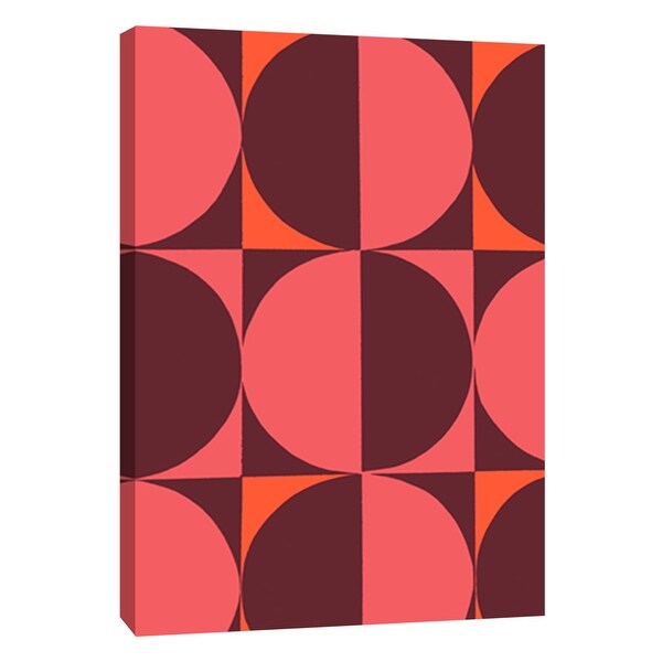 PTM Images 9-108743 PTM Canvas Collection 10" x 8" - "Monochrome Patterns 5 in Red" Giclee Abstract Art Print on Canvas
