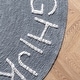 preview thumbnail 3 of 136, Nuloom Alphabet SpinClean Washable Round Rug