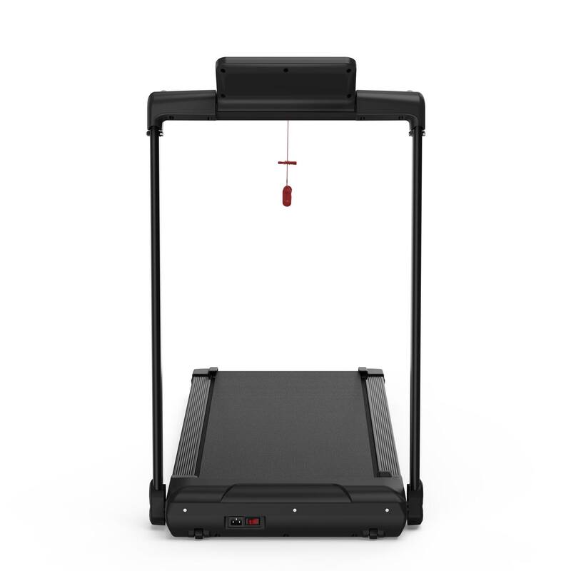 2.5HP Quiet Walking Mat Treadmills Portable with LED Display, Compact Walking Jogging Treadmills, 265 LB Capacity