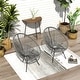 preview thumbnail 10 of 47, Corvus Sarcelles Acapulco Modern Wicker Bistro Chairs(Set of 2)