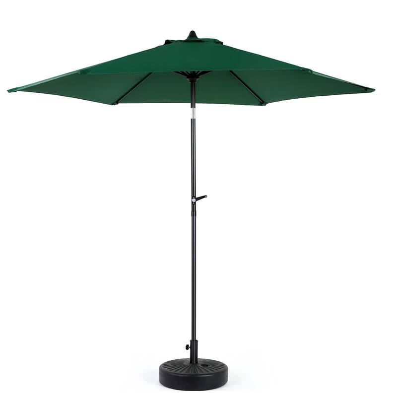 104" Patio Umbrella with Push Button Tilt,6 Ribs and Crank (No Base)