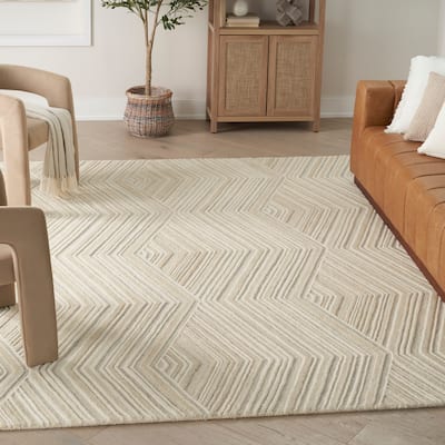 Nourison Graceful Indoor only Geometric Wool Area Rug