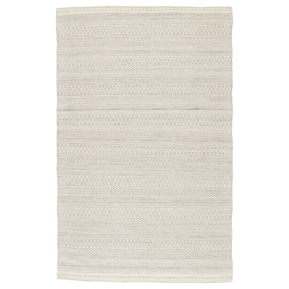 Trixie Indoor/ Outdoor Tribal Cream/ Light Gray Area Rug