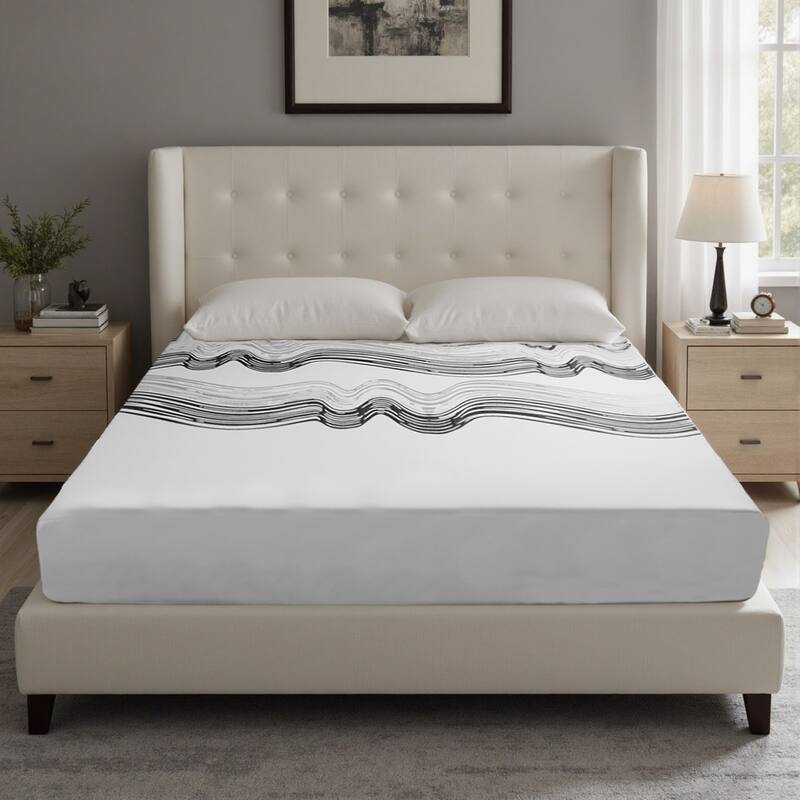 GDFStudio Corbin 12-Inch King Mattress with Ultra-Breathable & Sterilizing - King - White