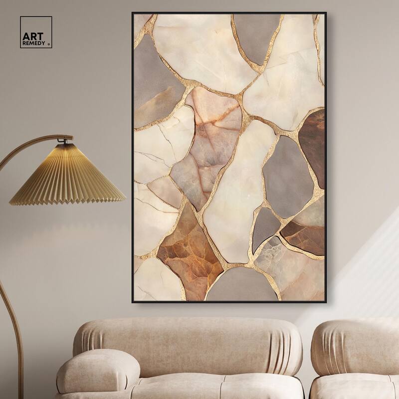 Textured Earthy Tones III Canvas by Art Remedy