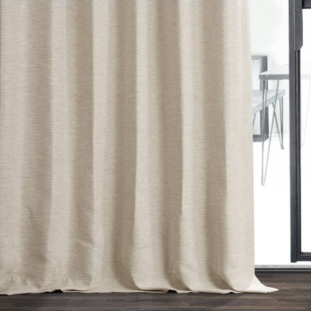 Exclusive Fabrics Oat Cream Bellino Room Darkening Curtain (1 Panel)