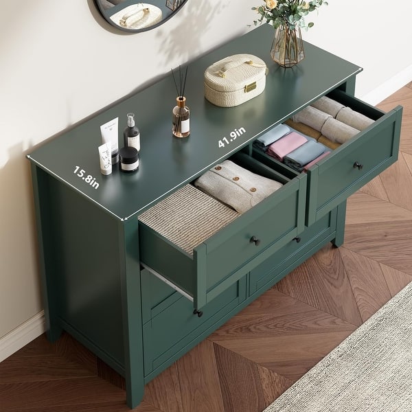 slim fit dress slacks Swell 6-Drawer Assembled Dresser, Light Sage main image 0