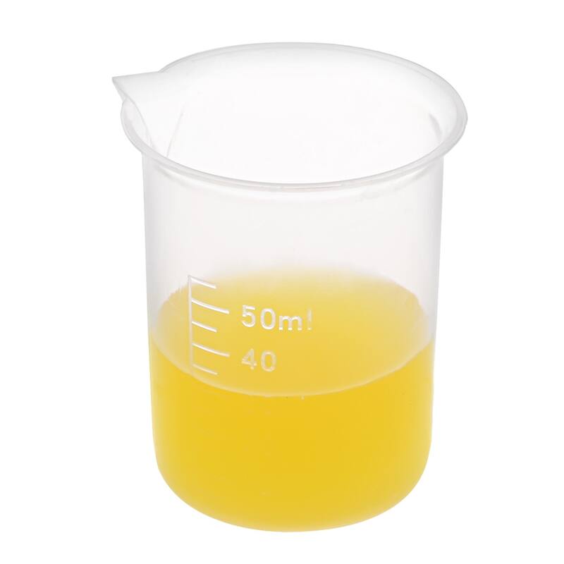 Transparent Measuring Cup Lab PP Graduated Beaker 50ml