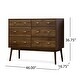 preview thumbnail 17 of 28, Curtisian 3 Piece Double Dresser and Nightstand Bedroom Set by Christopher Knight Home