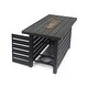 preview thumbnail 5 of 10, Rene Rectangular Iron Firepit Table by Christopher Knight Home - N/A