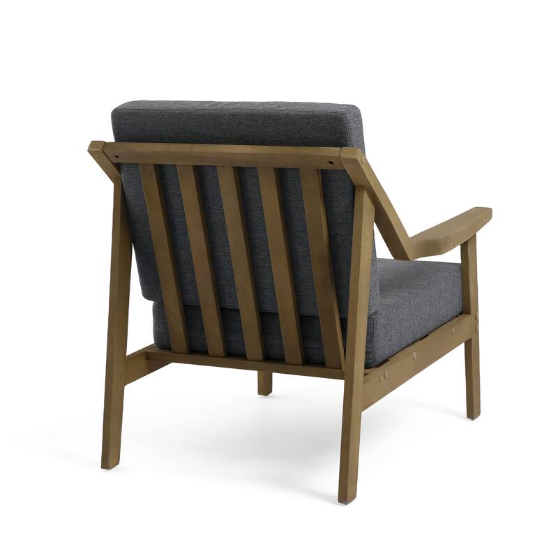 6-piece Adirondack Teak Patio Armchairs Loveseat Seating Conversation Set