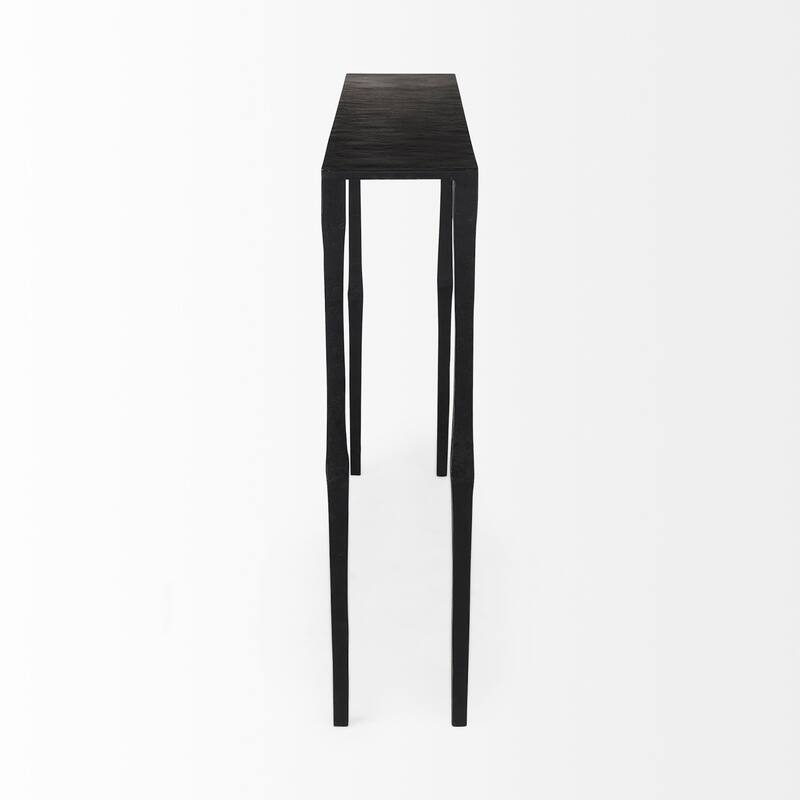 Timothy Ebony Black Iron Side Table