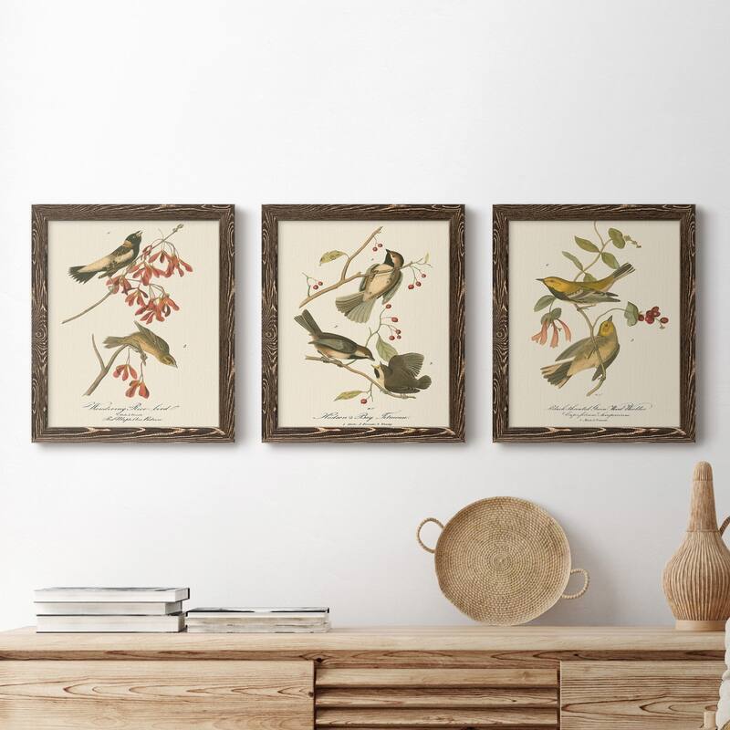 Wandering Rice Bird-Premium Framed Canvas - Ready to Hang - Multi-Color
