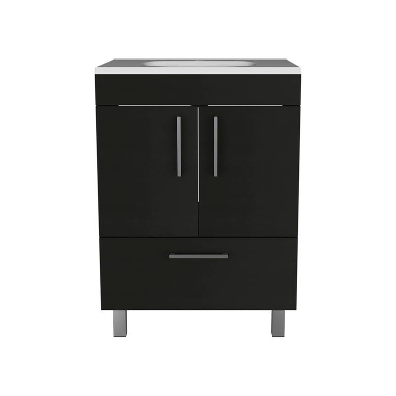 FM Furniture Othello Single Bathroom Vanity with Double Door Cabinet and One Drawer
