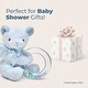 preview thumbnail 5 of 4, Bearington Baby Polky Blue 5" Plush Teddy Bear Shaker Rattle