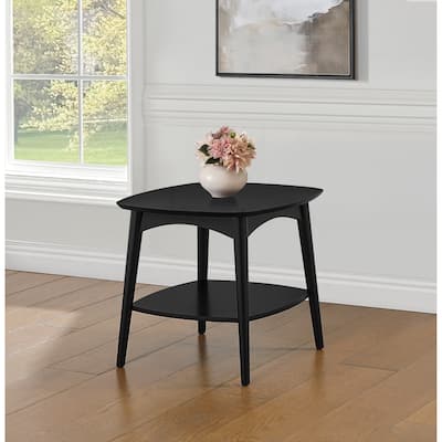 Mid Century Copenhagen Accent Table in Walnut Finish