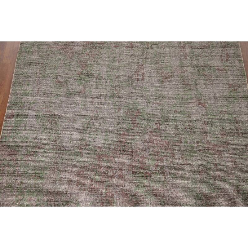 Multi-Color Modern Abstract Area Rug Handmade Wool Carpet - 8'0"x 10'0"