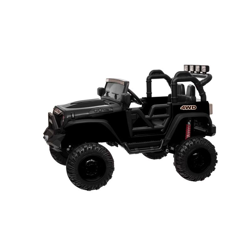 Children's Ride-On Truck 24V Ride-On Car with LED Lights, Electric Car Toddler Vehicle with Bluetooth