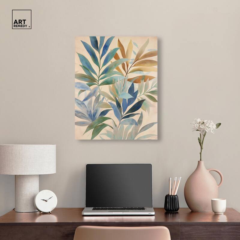 Leaf Labyrinth II Canvas by Art Remedy, Gallery Wrapped