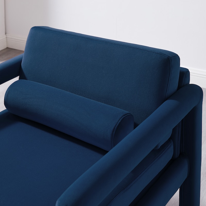 Art Leon Velvet Accent Armchair