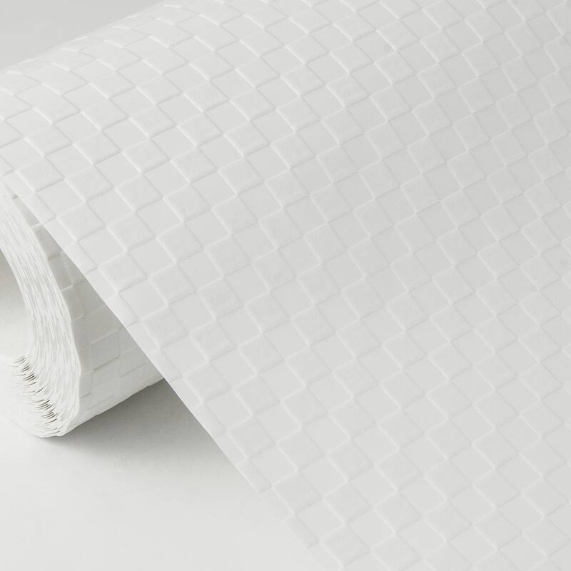 Brewster Jason White Check Paintable Wallpaper - 396in x 20.9in x 0.025in